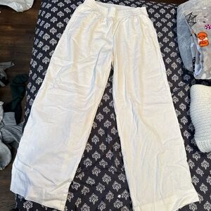 Old Navy Cream Wide-Leg Pants